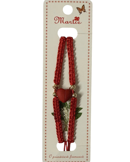Set 2 brățări Inimă magnetică Best Friends și șnur reglabil, Cod 1110-12