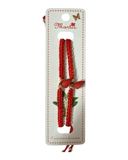 Set 2 brățări Inimă magnetică Best Friends și șnur reglabil, Cod 1110-12