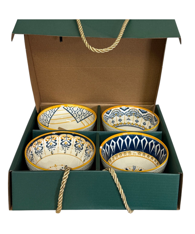 Set cadou 4 boluri Greetings din ceramică cod1113-5