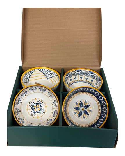 Set cadou 4 boluri Greetings din ceramică cod1113-5