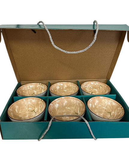 Set cadou 6 boluri Good Feeling din ceramică cod1113-4