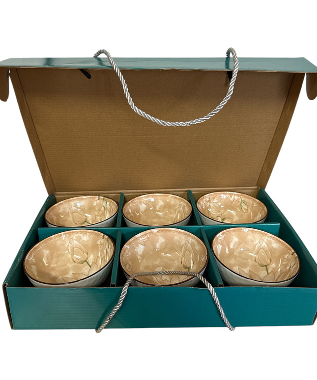 Set cadou 6 boluri Good Feeling din ceramică cod1113-4