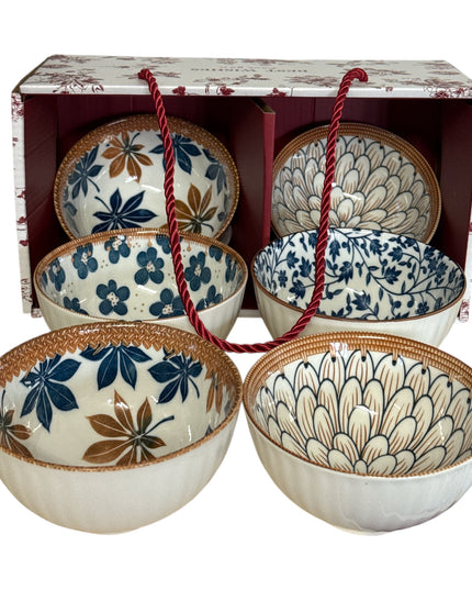 Set cadou 6 boluri Best Wishes din ceramică cod1113-3