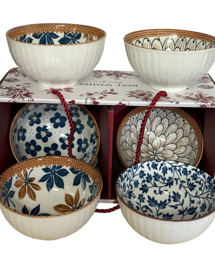 Set cadou 6 boluri Best Wishes din ceramică cod1113-3