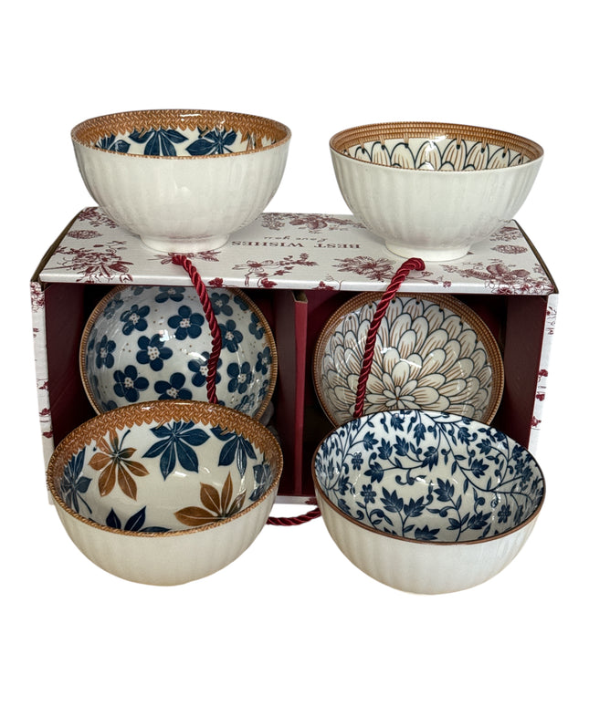 Set cadou 6 boluri Best Wishes din ceramică cod1113-3
