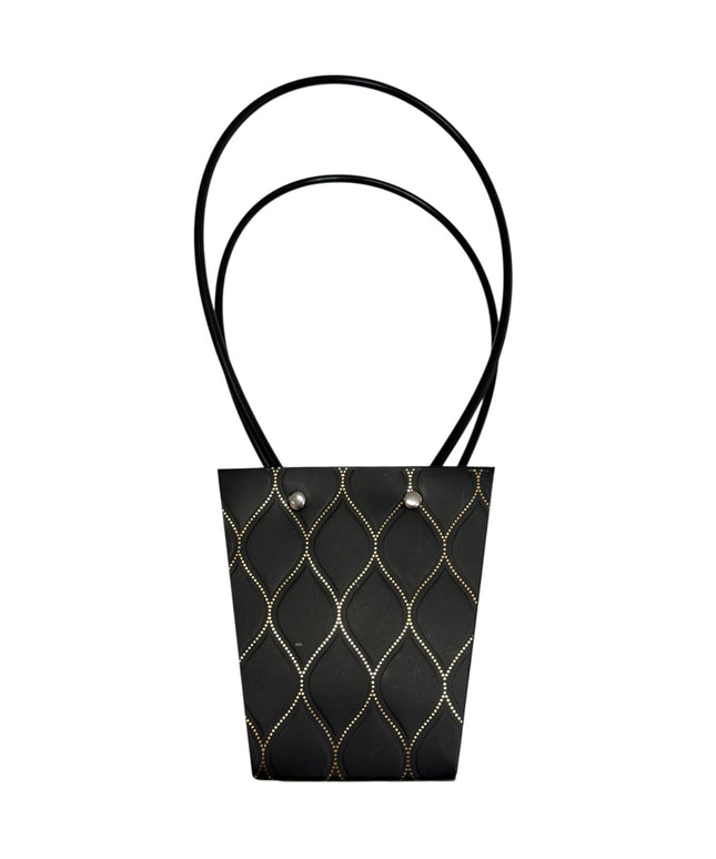 Pungă cadou tip poșetă 10/set culoare Negru 33cm