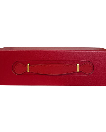 Cutie cadou pliabilă cu închidere magnetică și mâner – Roșu elegant 33x10cm