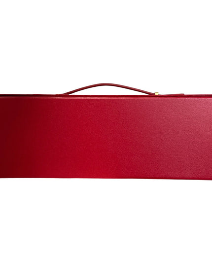Cutie cadou pliabilă cu închidere magnetică și mâner – Roșu elegant 33x10cm