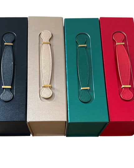 Cutie cadou pliabilă cu închidere magnetică și mâner – Auriu elegant 33x10cm