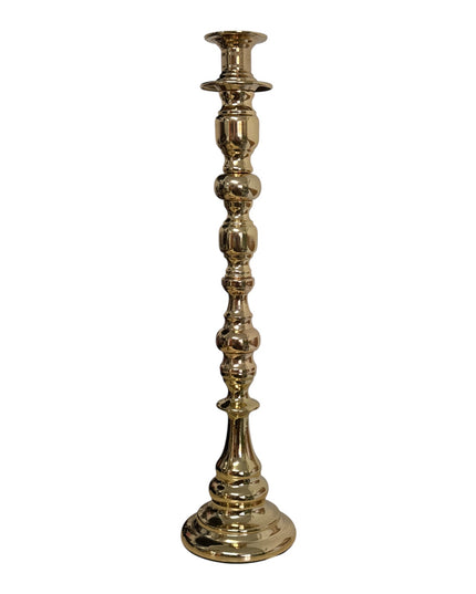 Sfeșnic decorativ metalic auriu Luxury, 42x10cm,cod1153-15