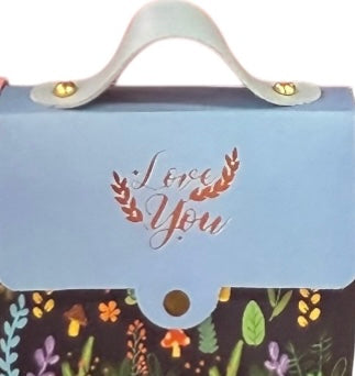 Cutie cadou Premium cu mâner – „Love You” 19x14cm