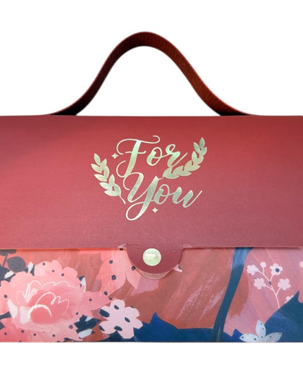 Cutie cadou Premium cu mâner – „Love You” 19x14cm