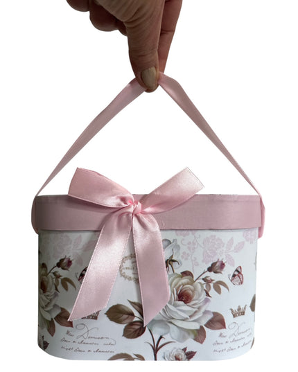 Set cadou 2 căni cu ciucure – design floral cod 1117