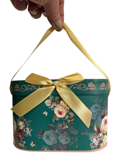 Set cadou 2 căni cu ciucure – design floral cod 1117