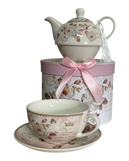 Set cadou Premium cu ceașcă,ceainic și farfurie cod1117