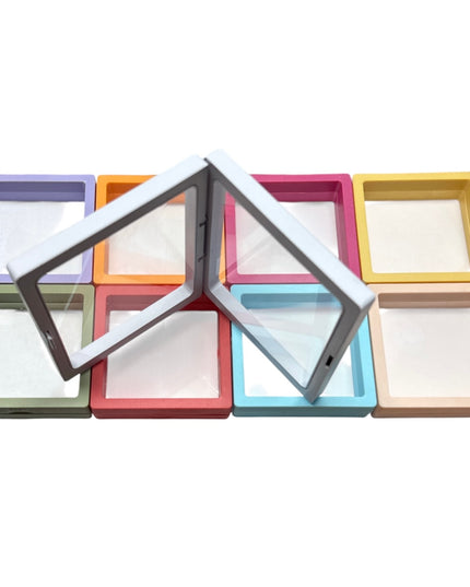 Ramă de prezentare din plastic cu folie flexibilă 10/set 7x7cm