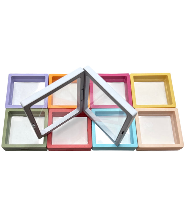Ramă de prezentare din plastic cu folie flexibilă 10/set 7x7cm