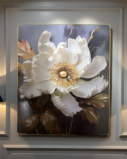 Tablou Decorativ -Floare Albă 58x48cm cod 1148-3