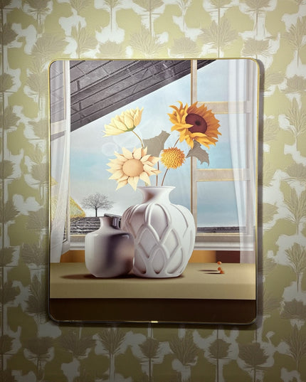 Tablou Decorativ Floarea-Soarelui stilizată 48x38cm cod 1148-2