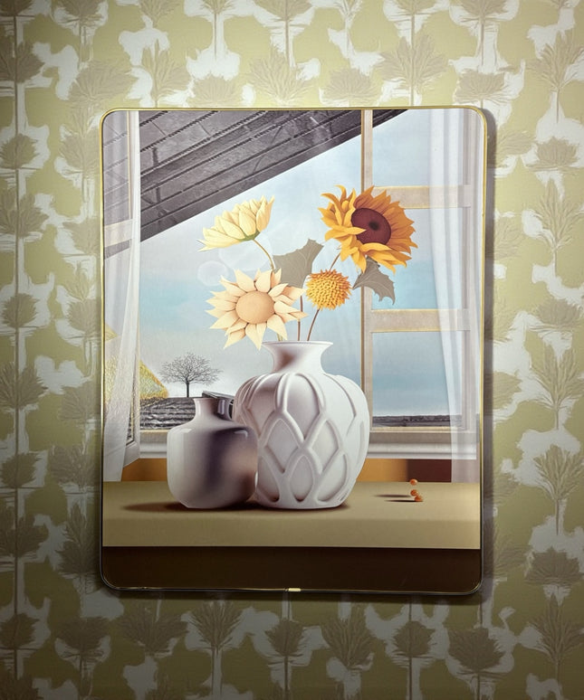Tablou Decorativ Floarea-Soarelui stilizată 48x38cm cod 1148-2