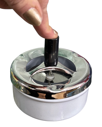Scrumieră metalică cu sistem de curățare 10x9cm cod 1124-3