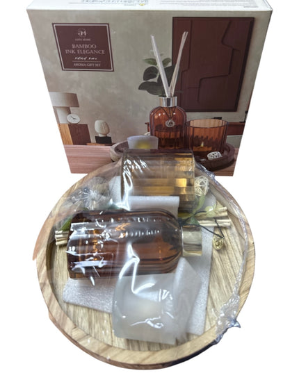 Set cadou aromaterapie – Difuzor cu bețișoare și lumânări decorative 1144-3