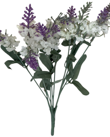 Buchet decorativ artificial lavandă 5 capete 36cm