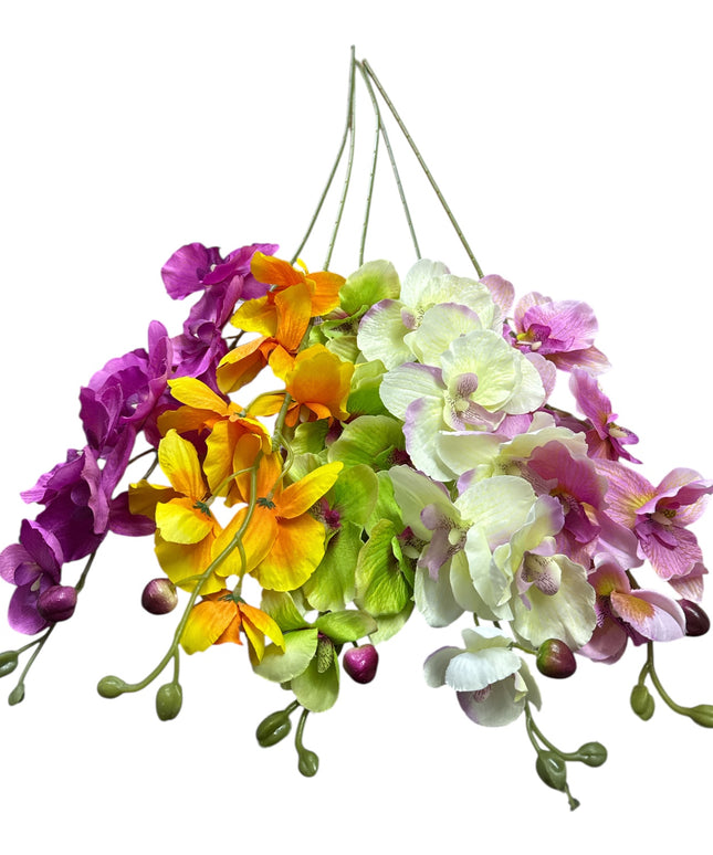Orhidee ornamentală artificială 65cm 1123-9