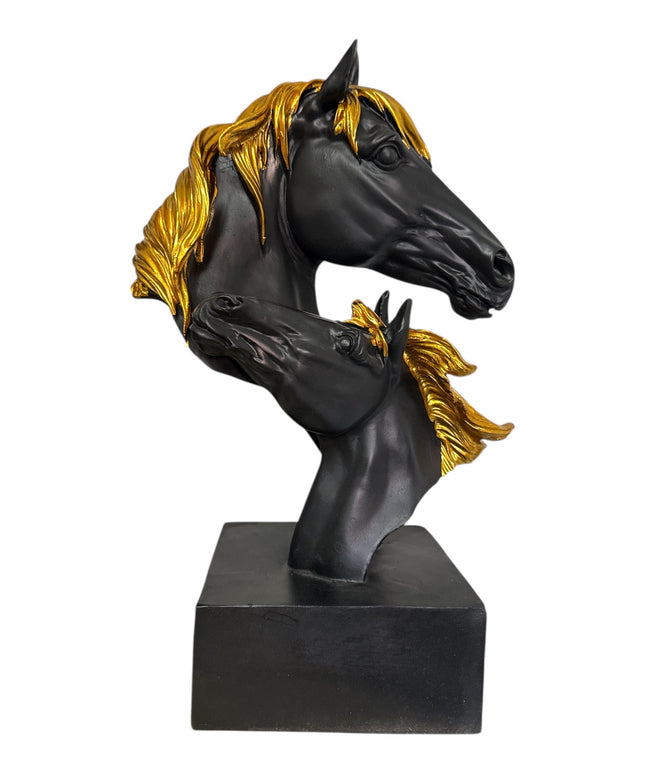 Statuetă decorativă Cai 44x27cm cod1132-6