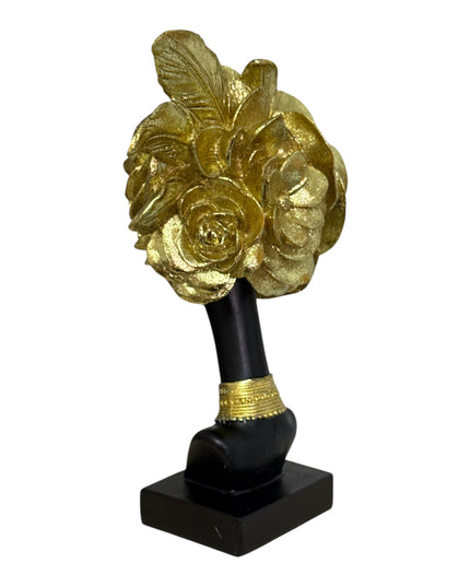 Statuetă decorativă Bust feminin cu flori 30cm cod1132-7