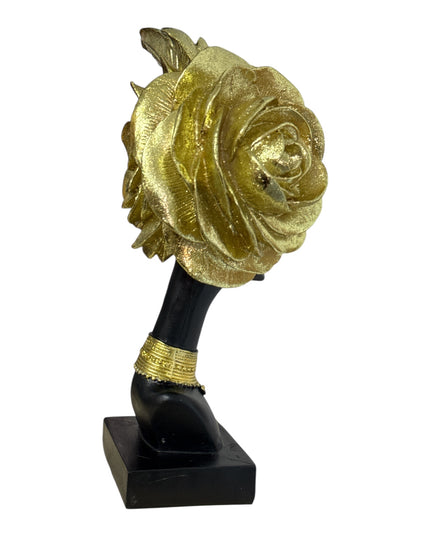 Statuetă decorativă Bust feminin cu flori 30cm cod1132-7