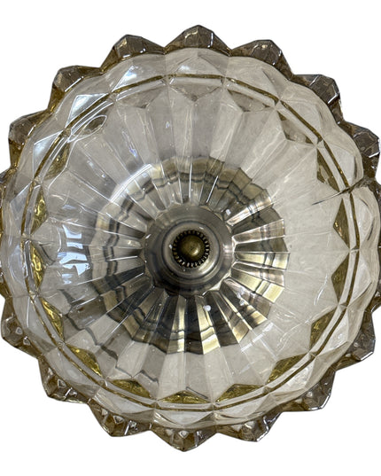 Fructieră din sticlă fațetată Luxury 20x15cm cod1153-1