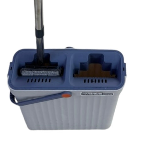 Set găleată cu spălare și stoarcere integrată + mop plat
