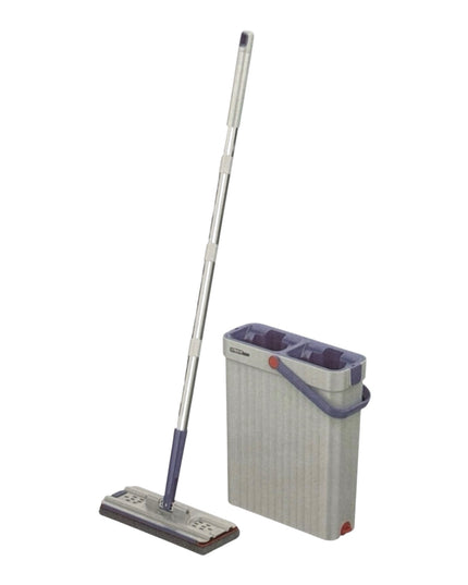 Set găleată cu spălare și stoarcere integrată + mop plat