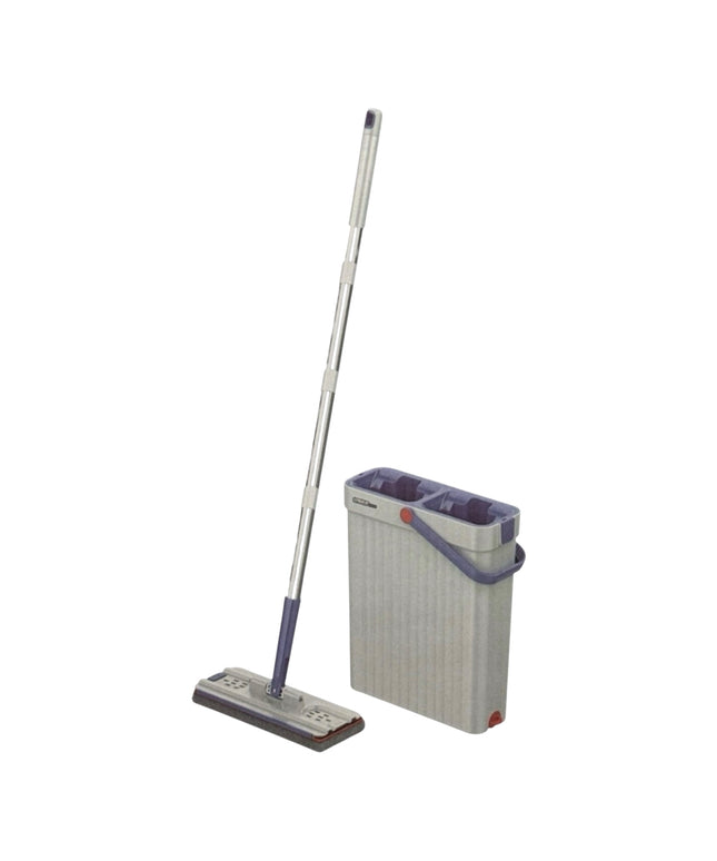 Set găleată cu spălare și stoarcere integrată + mop plat