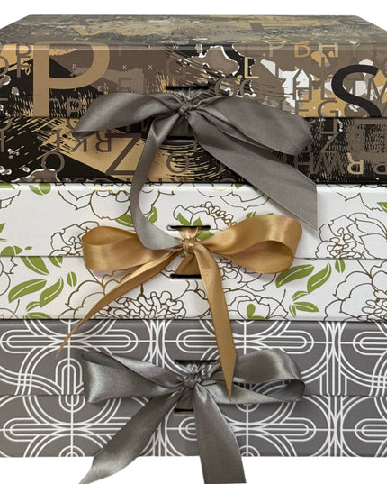 Cutie cadou pliabilă cu închidere magnetică și fundiță, 29x20cm,cod1129