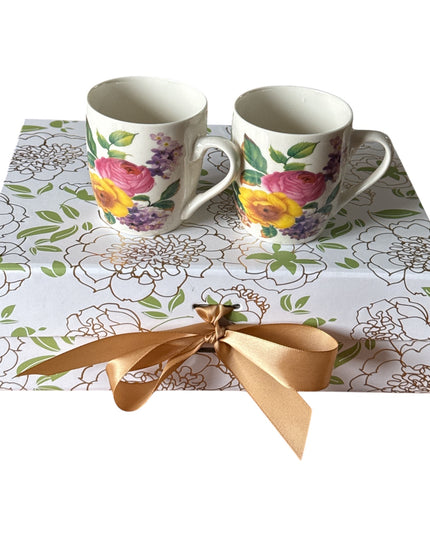 Set cadou 6 căni-design floral