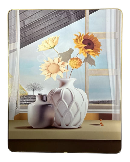 Tablou Decorativ Floarea-Soarelui stilizată 48x38cm cod 1148-2