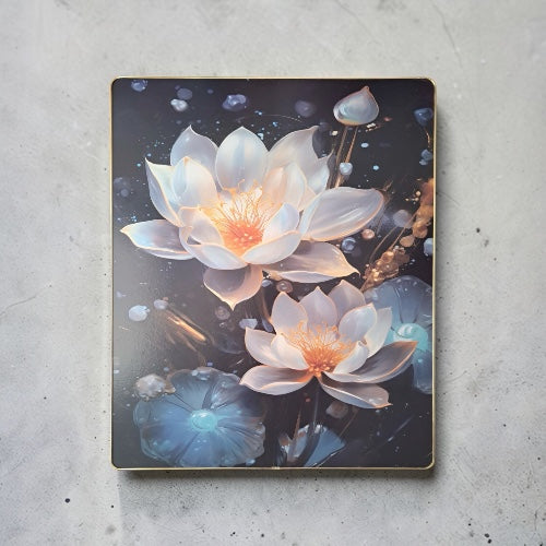 Tablou decorativ lotus luminos  58x48cm cod 1148-3