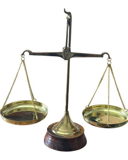 Balanță decorativă din alamă 19cm