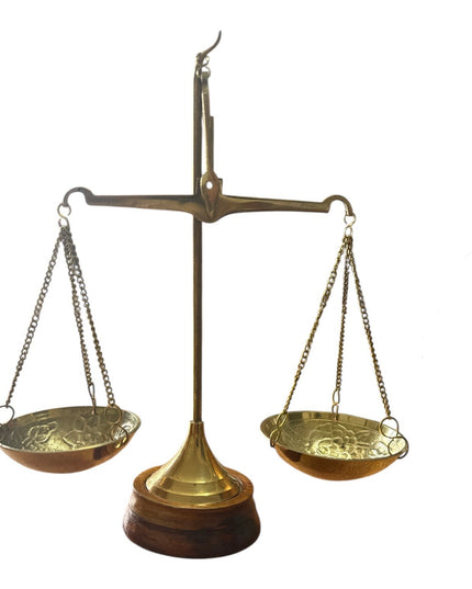 Balanță decorativă din alamă 19cm