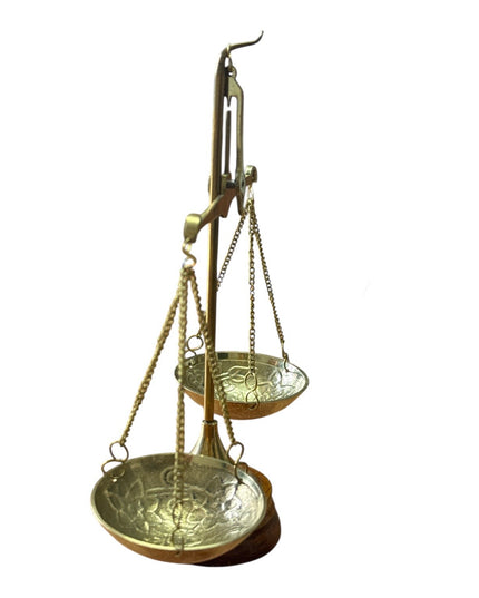 Balanță decorativă din alamă 19cm