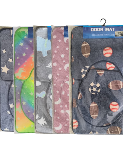 Set covorașe baie 3 piese fluorescente 78x49cm,cod1104-8