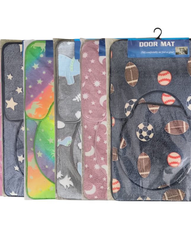 Set covorașe baie 3 piese fluorescente 78x49cm,cod1104-8