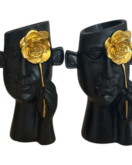 Vază decor 2/set 12x8cm