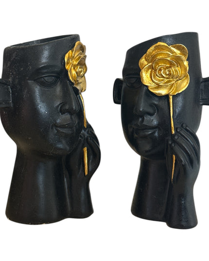 Vază decor 2/set 12x8cm