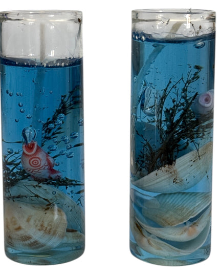 Lumânări decorative cu gel Bleu 12/set  8cm