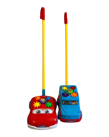 Mașinuță de împins cu roți dințate interactive