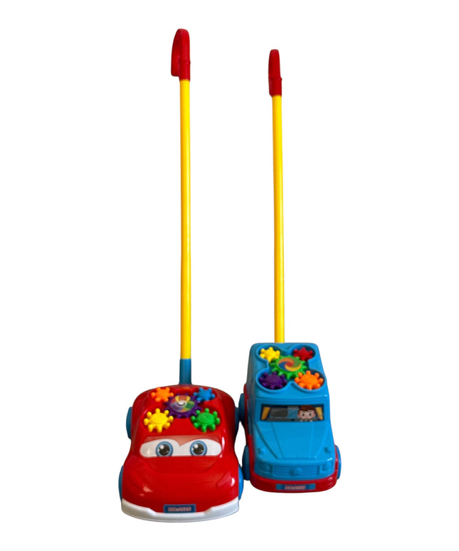 Mașinuță de împins cu roți dințate interactive