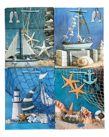 Pungă cadou design Marin, 12/set. 31x25cm